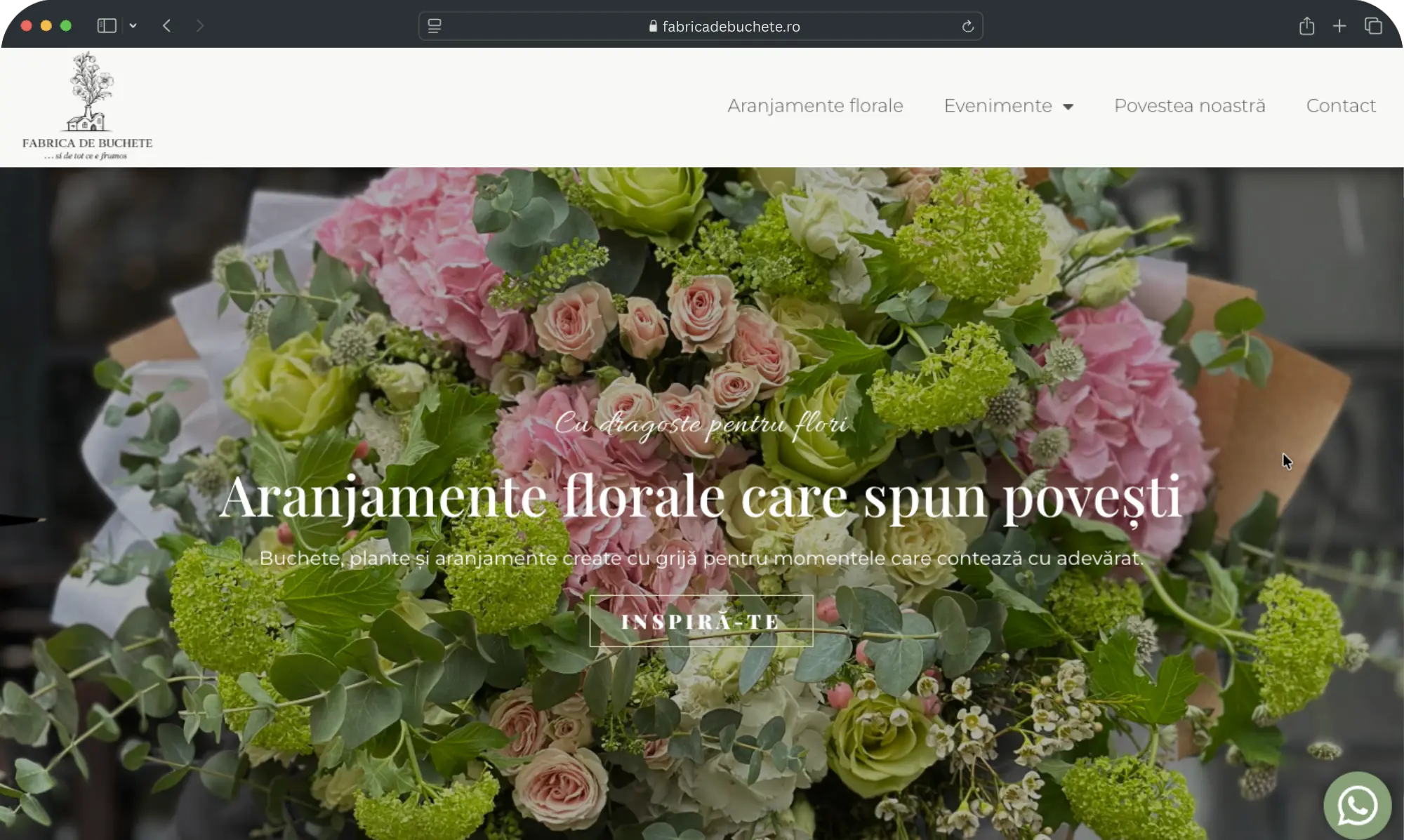 Florist WordPress website